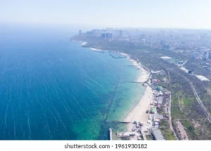 view-helicopter-lanzheron-beach-sandy-260nw-1961930182